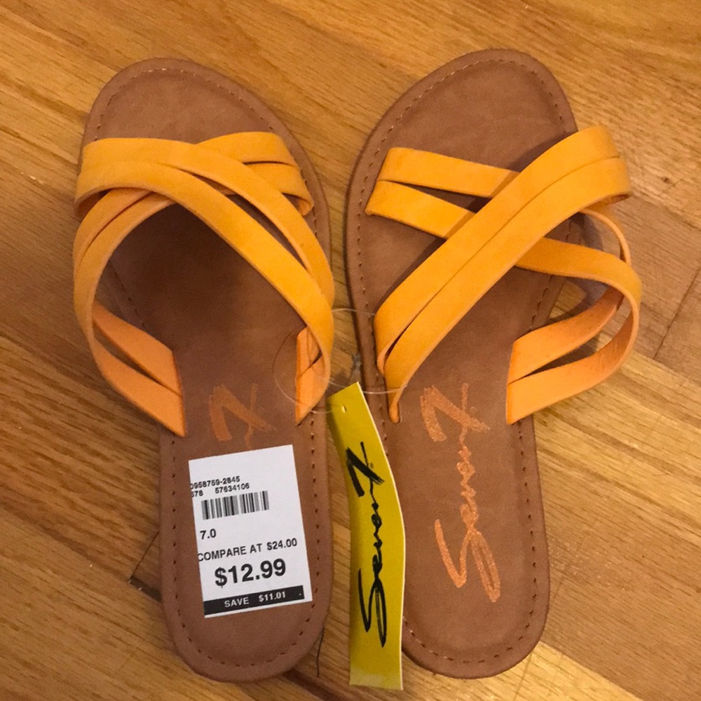 never worn sandals